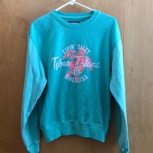 long sleeve tybee island crew neck